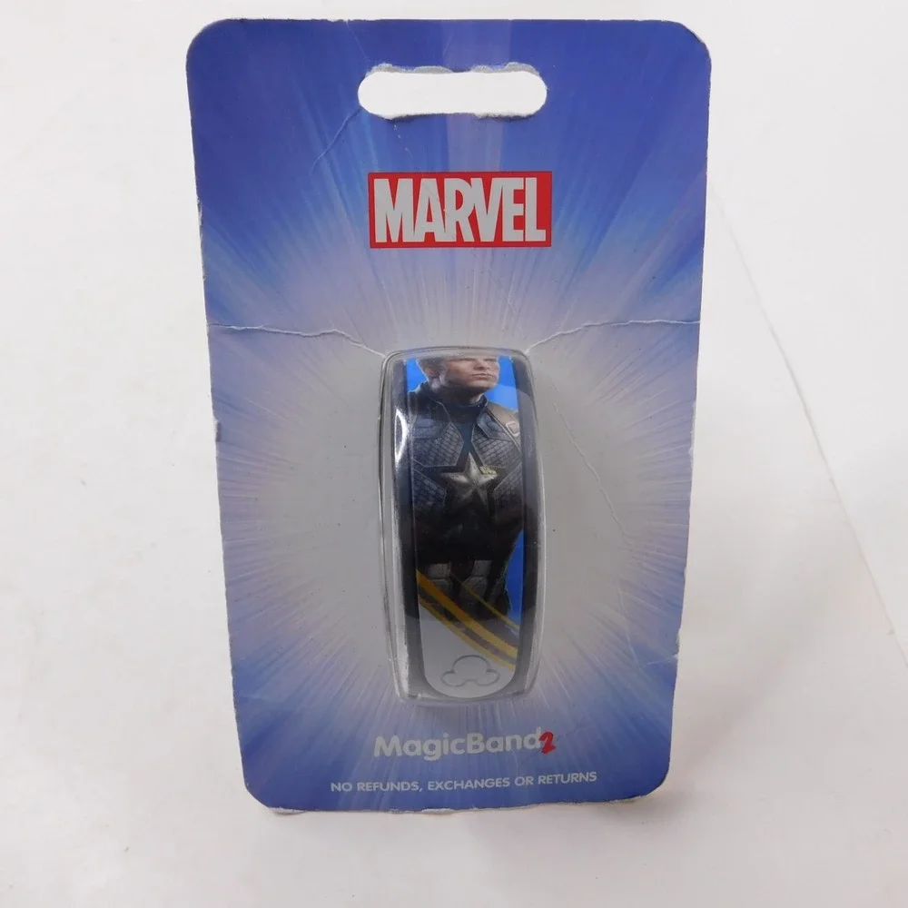 Disney Parks Unlinked Magic Band Magicband 2 Captain America Marvel